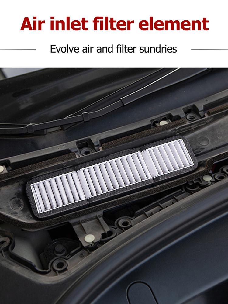 Car Air Condition Intake Filter Flow Vent Trim Dust Prevention Melt Blown Fabric Air Filter Intake for Tesla Model 3 2017-2020