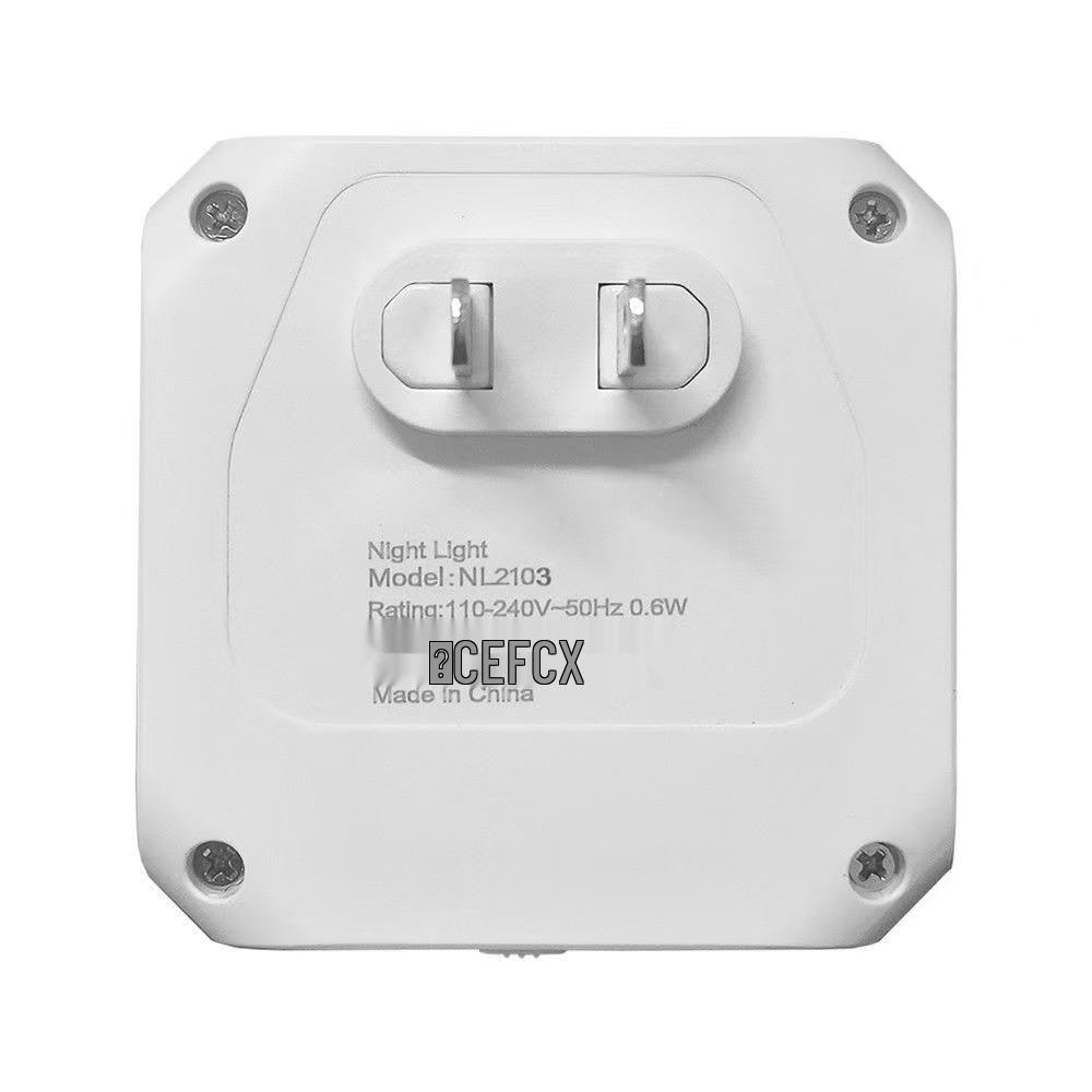 Warm White Plug-in LED Night Light with Light Sensor & Stepless Dimming (110-240V, EU/UK/AU)