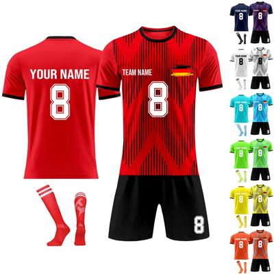Personalised Shirts Kit Mens Girls With Name Number Custom Football Jerseys For Boys Training Suit