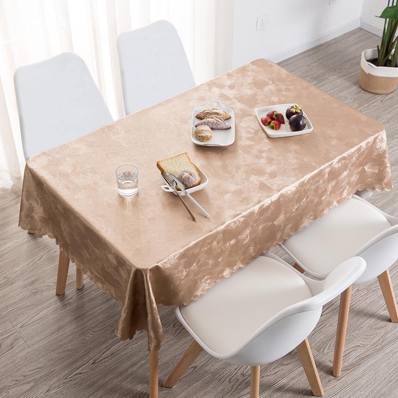 European Style PVC Waterproof Oil-proof Non-washable Anti-ironing Rectangular Table Cloth Table Mat Home Kitchen Sullpies