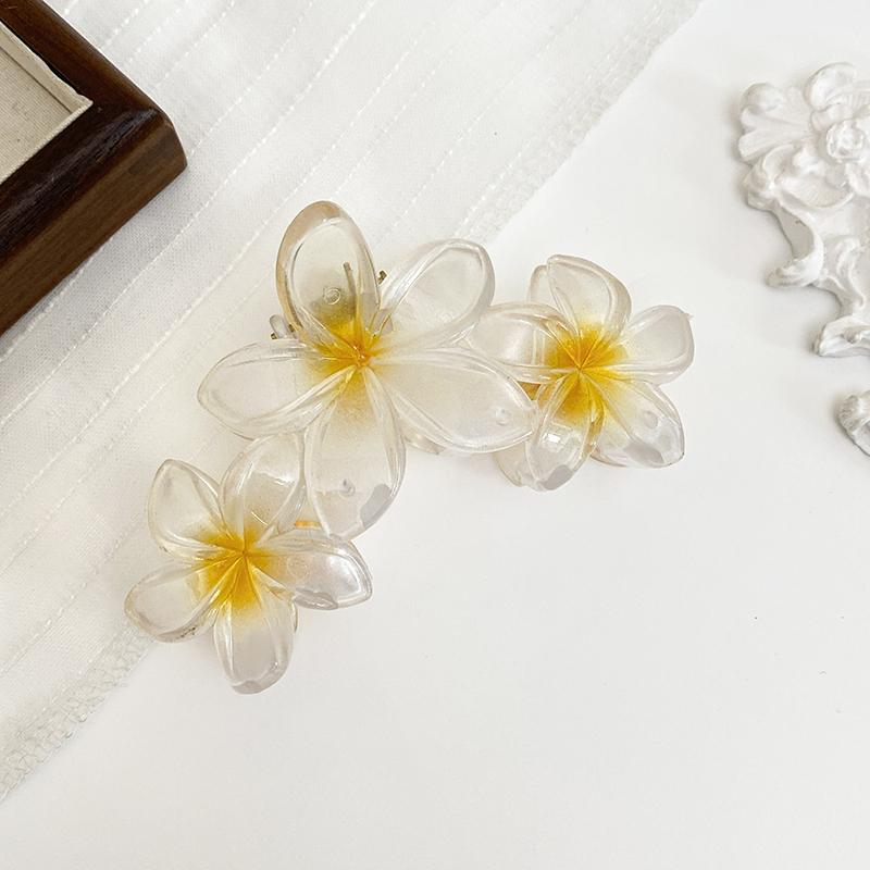 

Модные градиентные заколки-крабы для волос в виде цветка яйца для женщин, милые акриловые заколки для волос, летние пляжные гавайские головные уборы, аксессуары для волос для девочек