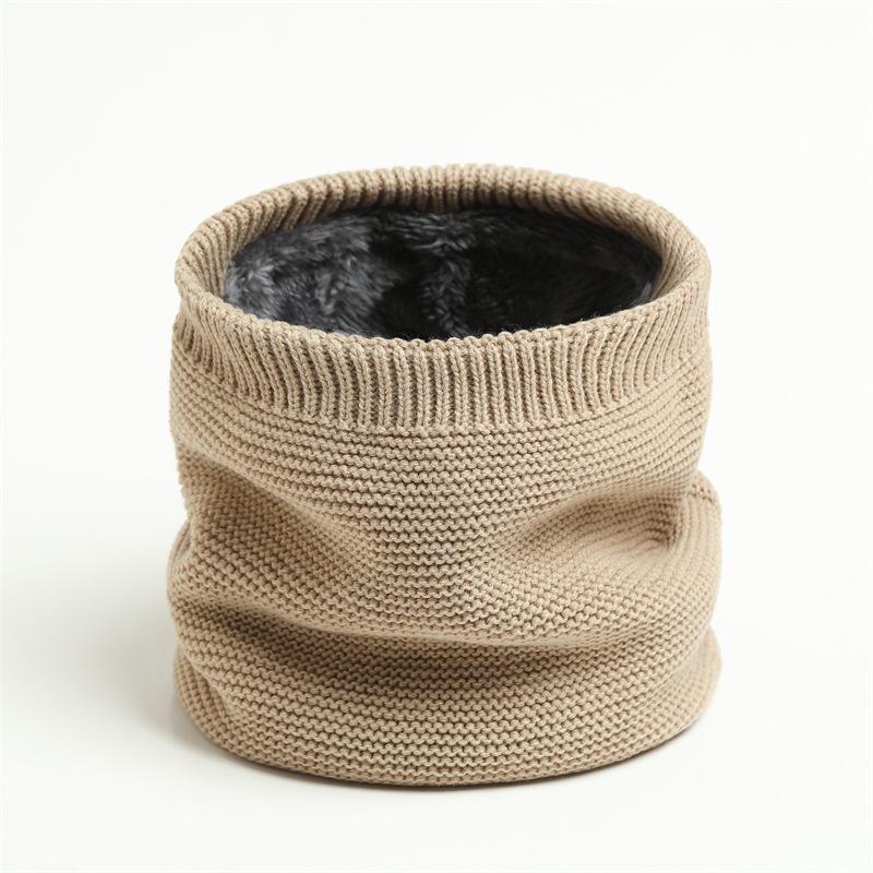 Winter Women Men Knitted Scarf Neck Ski Mask Unisex Plush Thicken Warm Scarf Female Windproof Wool Muffler Wrap Neckerchief