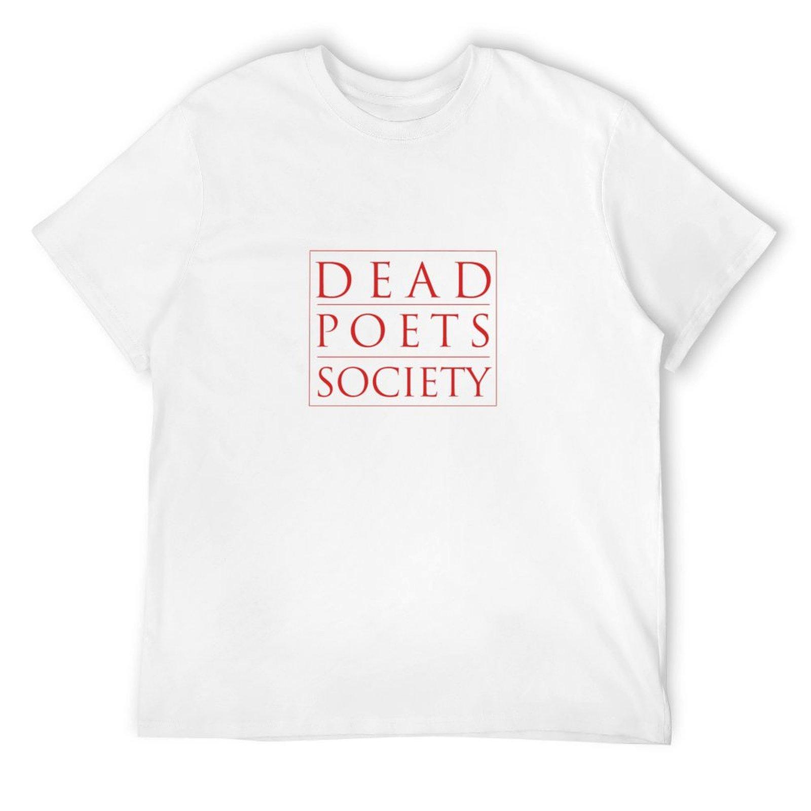 

Общество мёртвых поэтов - Логотип Базовая футболка больших размеров топы на заказ футболка Персонализированная футболка Мужская хлопковая футболка S