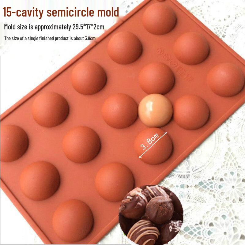 Kapa Bear 15-Cavity Half-Sphere Silicone Mold