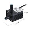 Aquarium Mini Submersible Oil Water Pump Ultra-quiet Max Lift 3 Meters 220L/H DC 12V for Fish Tank Aquarium Fountain Circulating