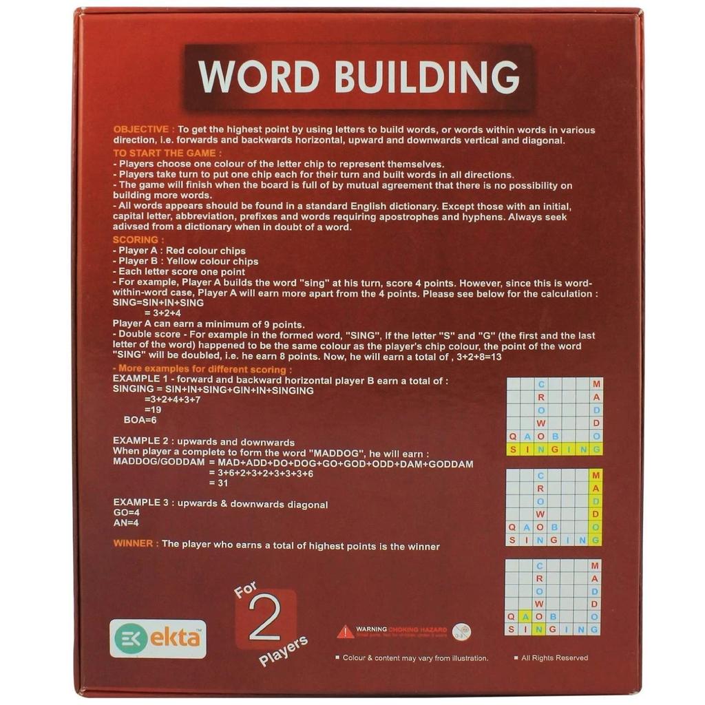 Word Building Game for Boys & Girls Education Sports Play Game Birthday Gifts