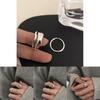 Highend Cold Aesthetic Double Layer Open Circle Ring For Women Fashion Jewelry With Retro Appeal