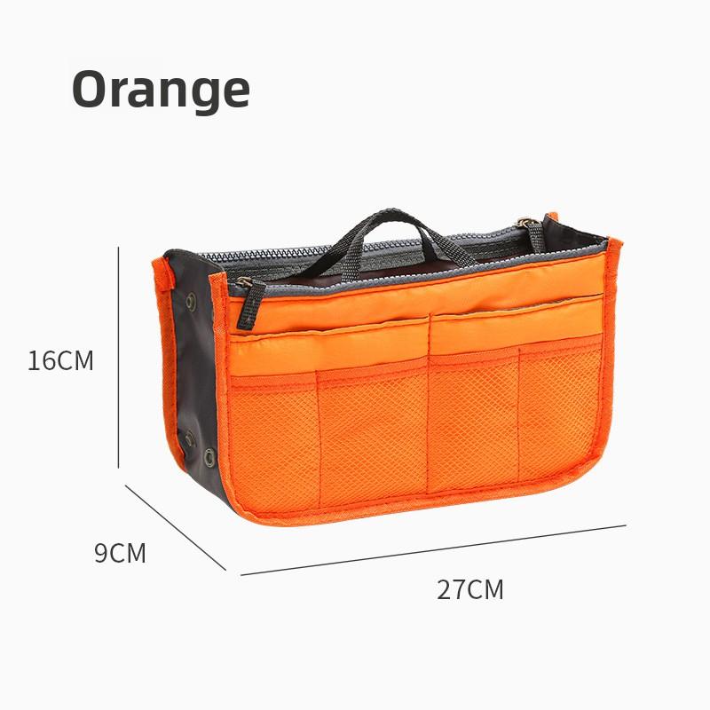 Multi Functional Storage with Thickened Double Zippers Hand-held for Toiletries Cosmetics Storage and Organizing Bag Middle Bag