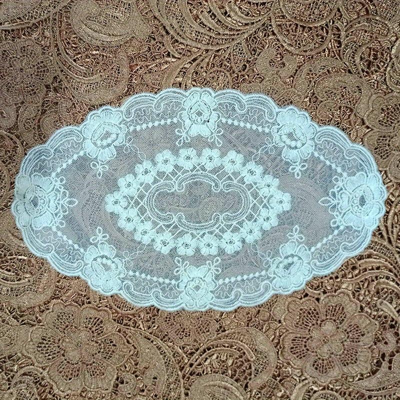 French Lace Embroidered Placemats, Bedside Tables, Tablecloths, Furniture Decorations, Vintage Gauze Cushions, Photo Props, And