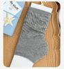 Ballet-style Stocking Cotton Summer Women's Thin Socks with Antibacterial Properties, Non-slippery, with Mesh Holes and Pleated Design.