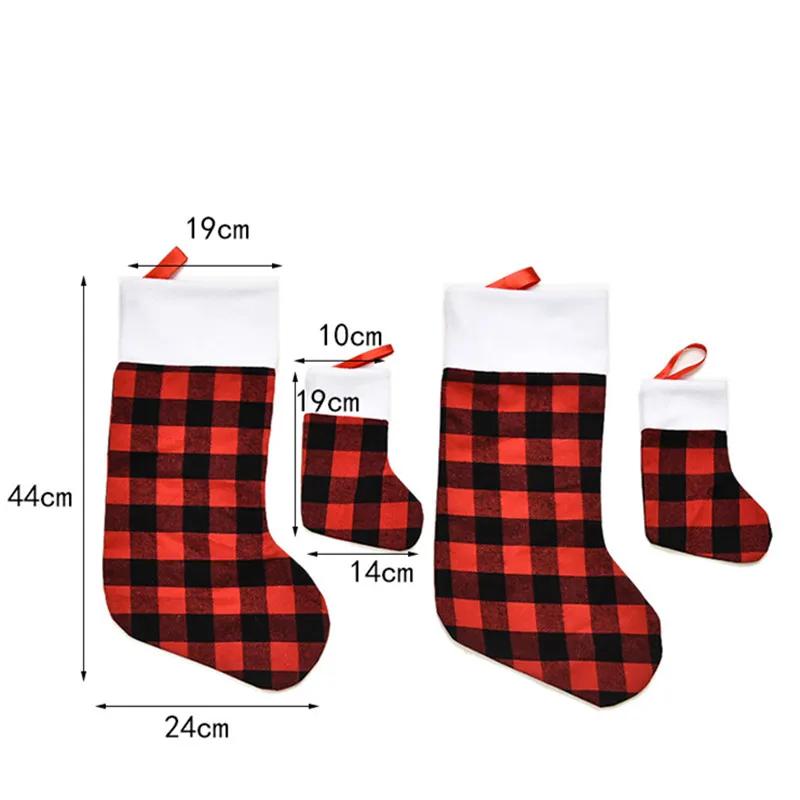 Calza di Natale Sacchi di Babbo Natale Regalo Decorazioni Natalizie per la Casa Sacchetto Caramelle Ornamento da Appendere all'Albero di Natale Capodanno 2023