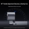 Portable USB Foldable Handheld Fan with Digital Display and Semiconductor Refrigeration Technology.