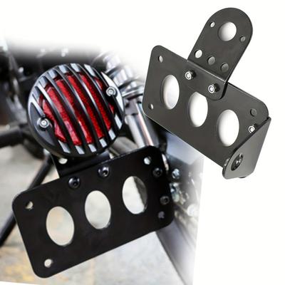 1pc Motorcycle License Plate Bracket - Heavy-Duty Construction, Compatible Touring, Vintage Motorcycle - Easy Installation, Comp