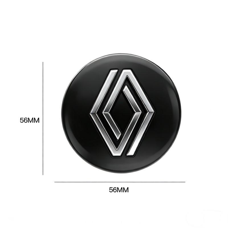 4PCS 56mm Car Wheel Hub Center Caps Emblem Sticker Styling For Renault RS Megane 2 3 4 Trafic Scenic 2 Clio Captur Twingo QM6
