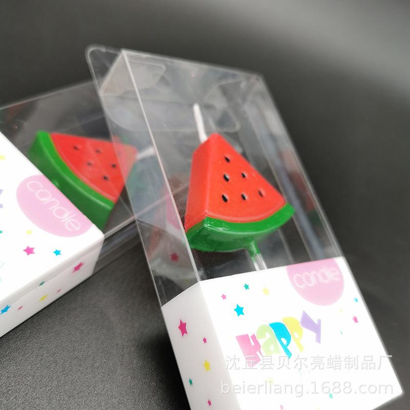 

Children s Creative Simulation Fruit Birthday Candle Color Cartoon Watermelon Shape Craft Cake Decoration Candle