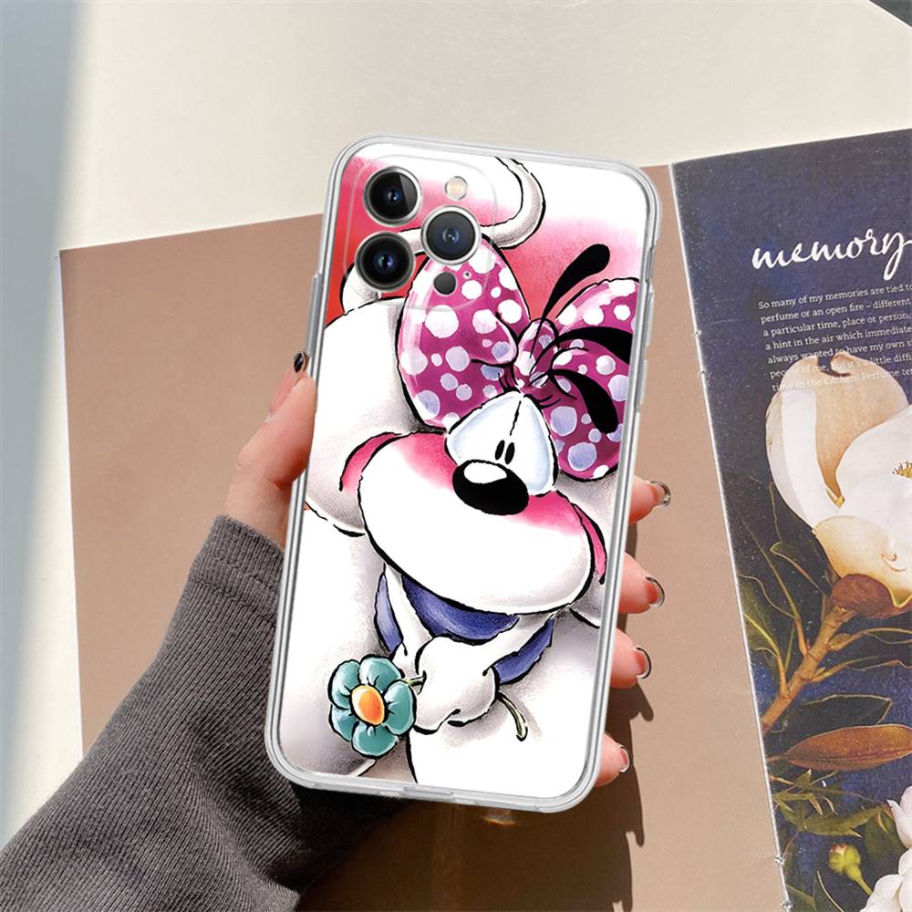 

Cartoon D-Diddl Transparent Phone Case for iPhone 17 Air 16 Pro Max 15 14 13 12 11Plus Shockproof Cover iPhone 16