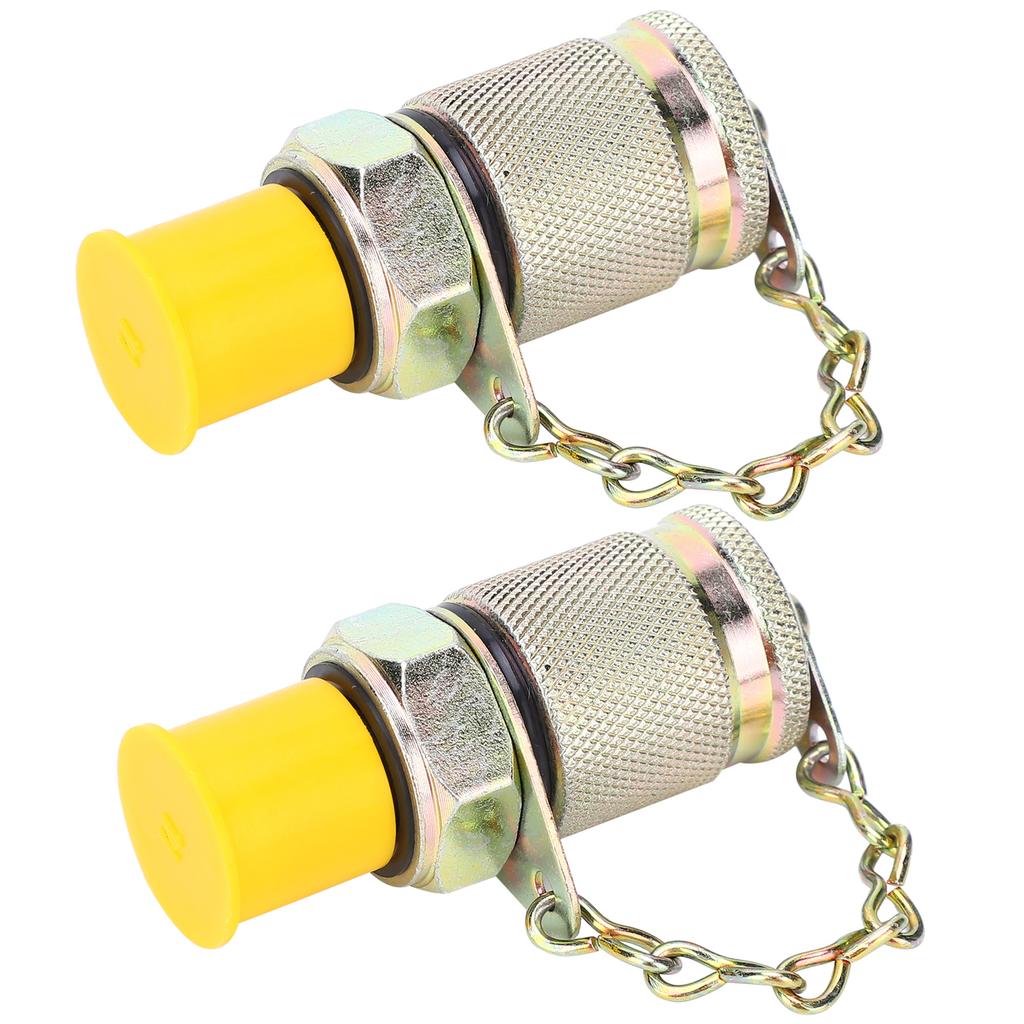 2 Stück Hydraulik-Testadapter Hochdruckschlauchanschluss Messpunkt Kupplungswerkzeug M10 x 1-M12 x 1,25