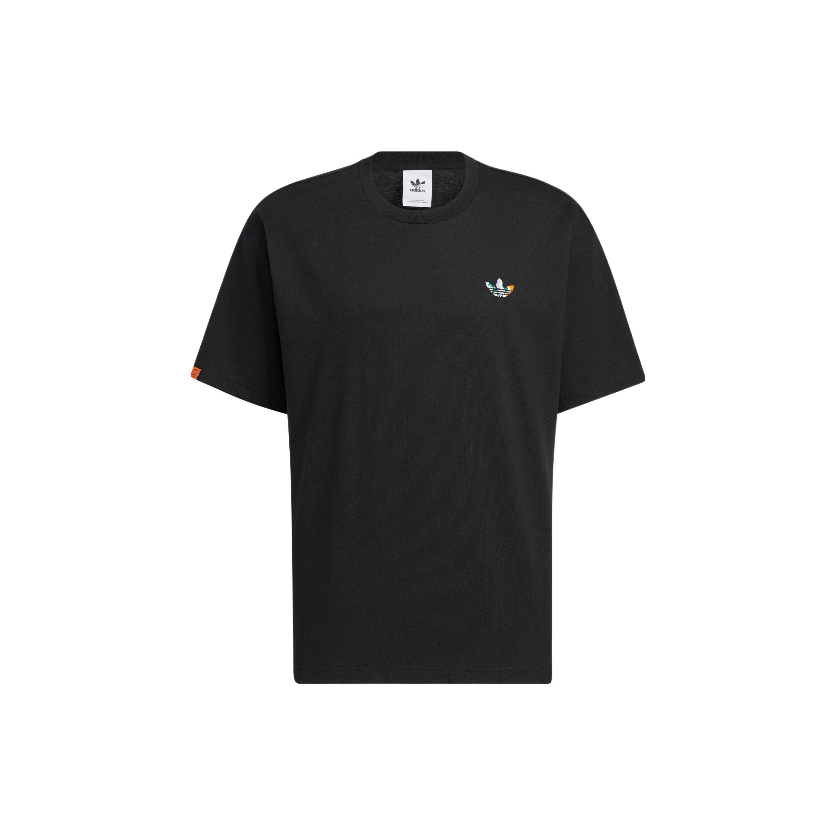 adidas Originals Unisex Colorful Logo Short-Sleeve T-Shirt Black HR6455 XL