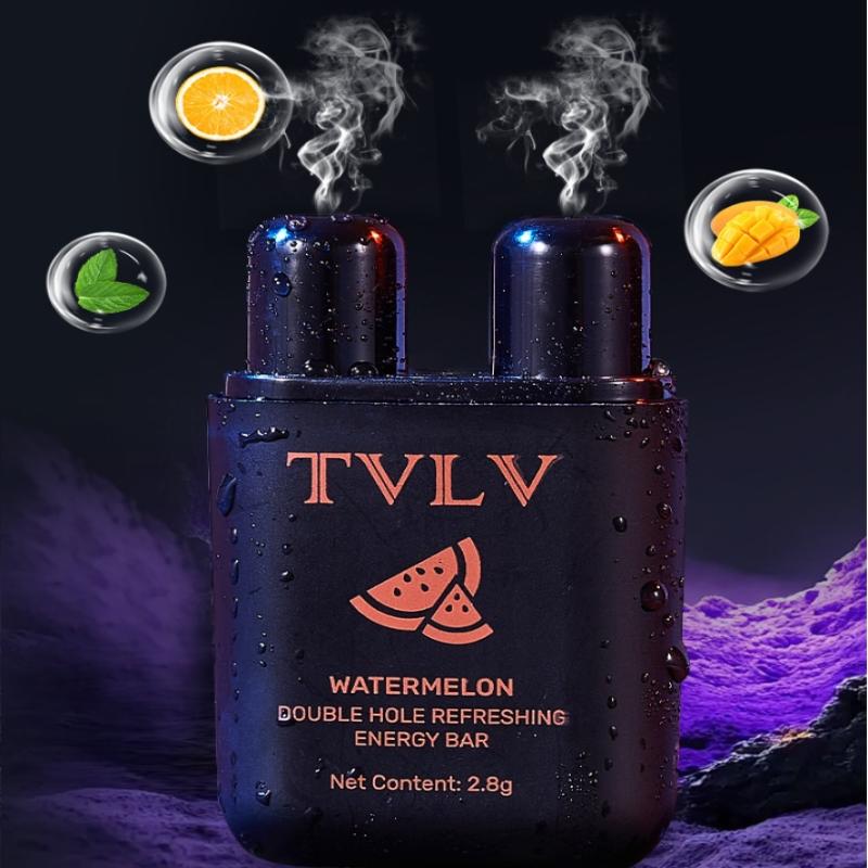 Mints/Lemon/Mango/Watermelon Energy Stick Double Hole Energizing Energy Bar Aromatherapy Nasal Inhaler Energy Vapors Stick