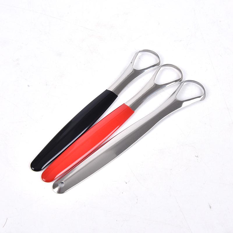 Tongue Scraper Stainless Steel Oral Tongue Cleaner Medical Mouth Brush Reusable