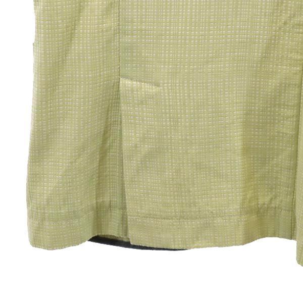 HYDROGEN Check Pattern tailored jacket L Green system skull button Men's Used