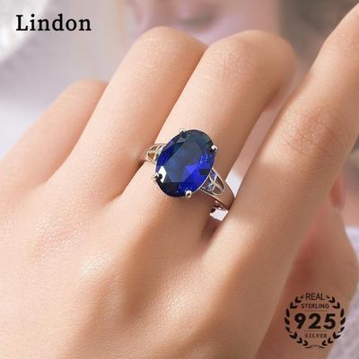 Lindon klassischer Zirkonring für Damen, Schmuck, Hochzeit, Versprechen, Party, Geschenk