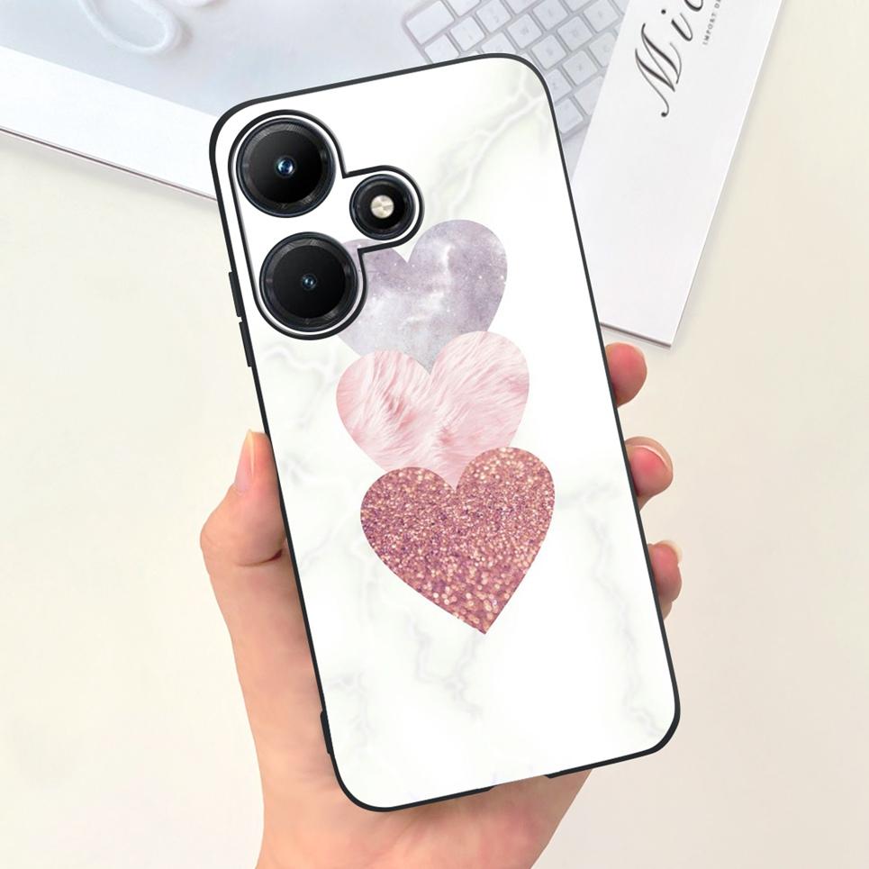 

Для Infinix Hot 30i 30 Play NFC Чохол Місячна Ніч Квітка Рідкий Силікон Задня Кришка Для Infinix Hot 30Play 30i 30 Play Чохол для Телефону Hot 30i (Hot 30i NFC