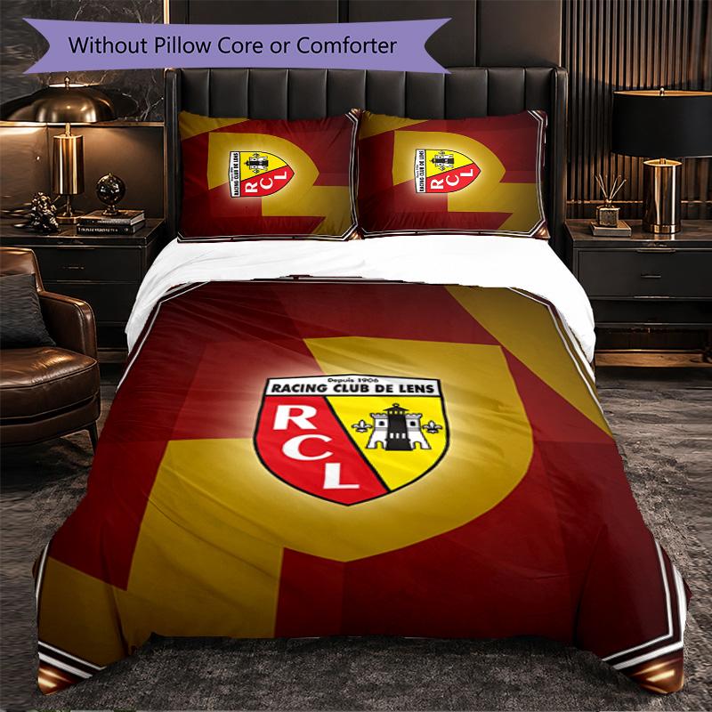 Lens FC Themed Bedding 3Pcs Duvet Cover Set Decorative Bed Linen For Teen Room Home Decoration