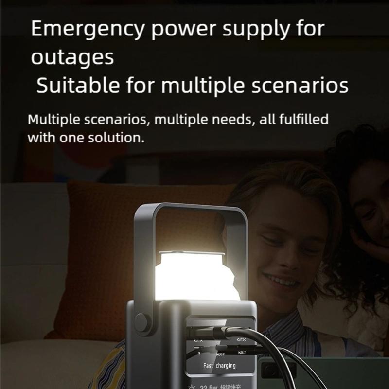 Portable Chargers With Builtin Cable 120W Rapid Charge Large Capacity For Travel And Outdoor Activity