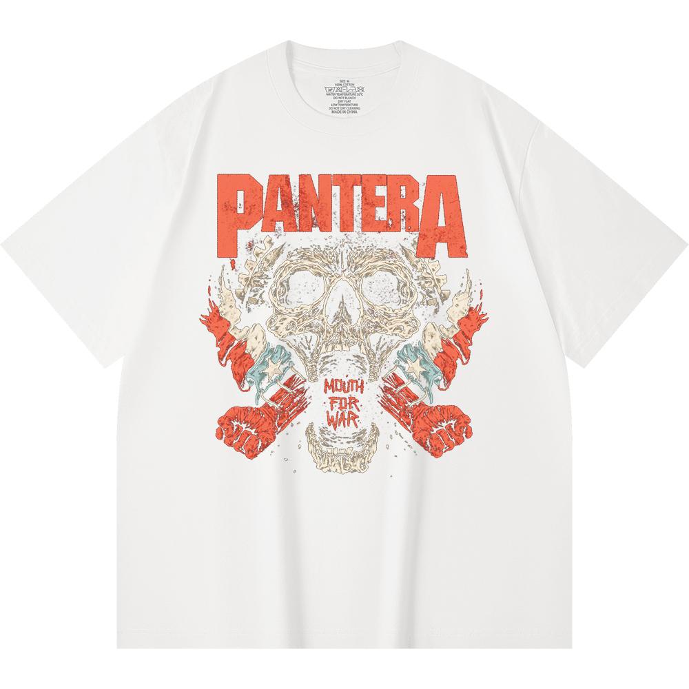 230 Gsm 100% Cotton Heavy Metal T-Shirt  Rock Band Popular Music Print Unisex Heavy Cotton T Shirt