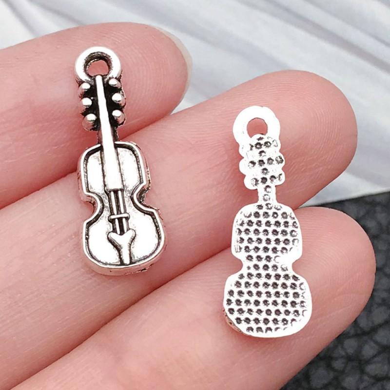 Vintage Music Instrument Charms Alloy Pendant DIY Bracelet Necklace Keychain Craft Jewelry Supplies