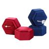 Packaging Gift Boxes Double Ring Box Velvet Ring Box Jewelry Display Case Earrings Jewelry Storage