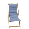 JARDIN PRIVE Fjord Quilted Deck Chair - Removable Canopy - Indigo Blue