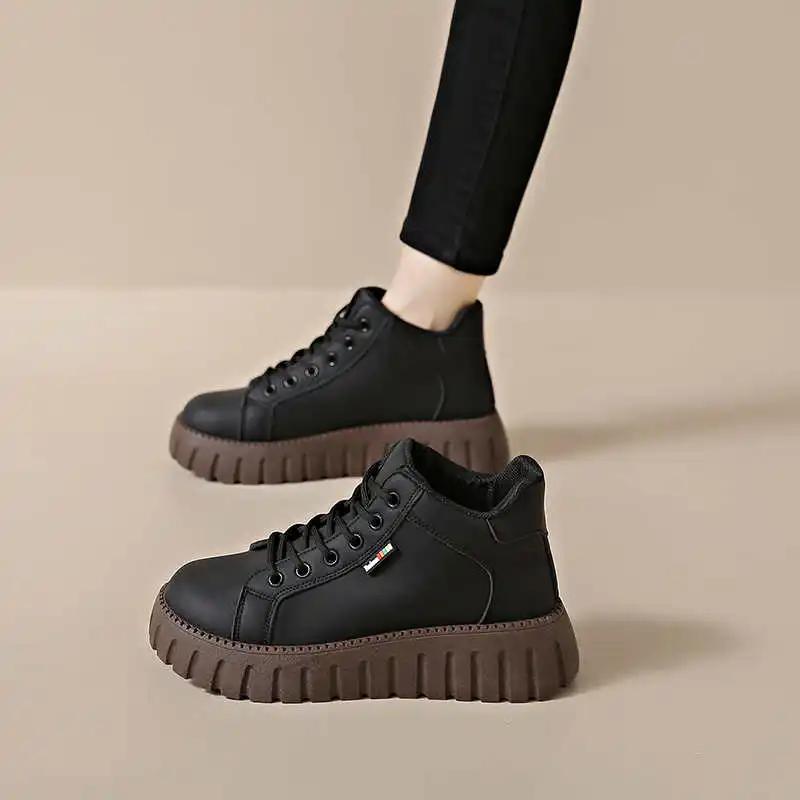 Fashion Autumn Platform Women Shoes Boots Hiking Walking Shoes Footwear For Womens Sneakers Sport Athletic Best Wide Foot Cosplay