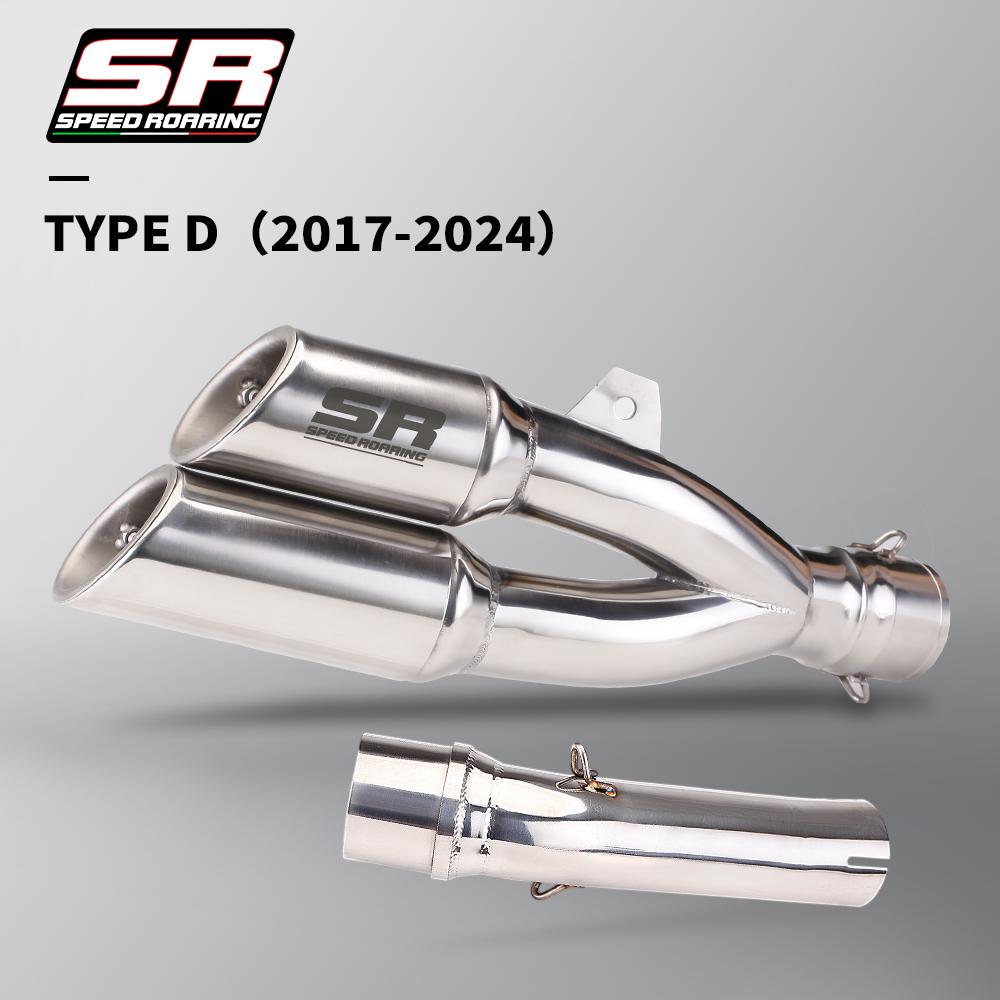 For Rebel 500 300 CM500 CM300 CMX500 CMX300 2017 - 2023 Motorcycle Exhaust Pipe Escape Moto