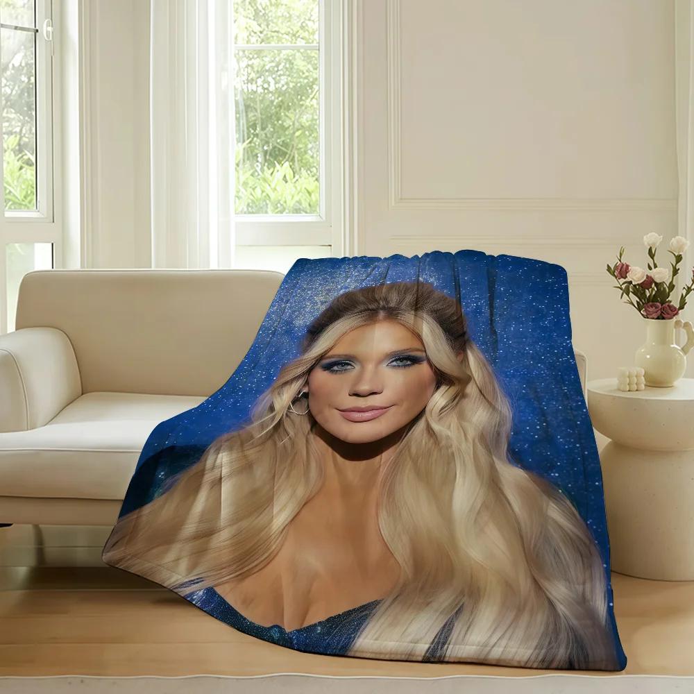 Megan Moroney Blanket for Sofa Bed Office Travel Camping Soft Warm Lightweight Throw for Sleeping Reading Relaxing