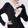Elegant Detachable Ruffle Collar And Arm Sleeves Set For Formal Event Breathable Fabric Fashion Outfit Neck Accessory