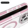 Applicable to Apple 16Pro Max transparent magnetic mobile phone case Apple 17e lens invisible metal holder mobile phone case