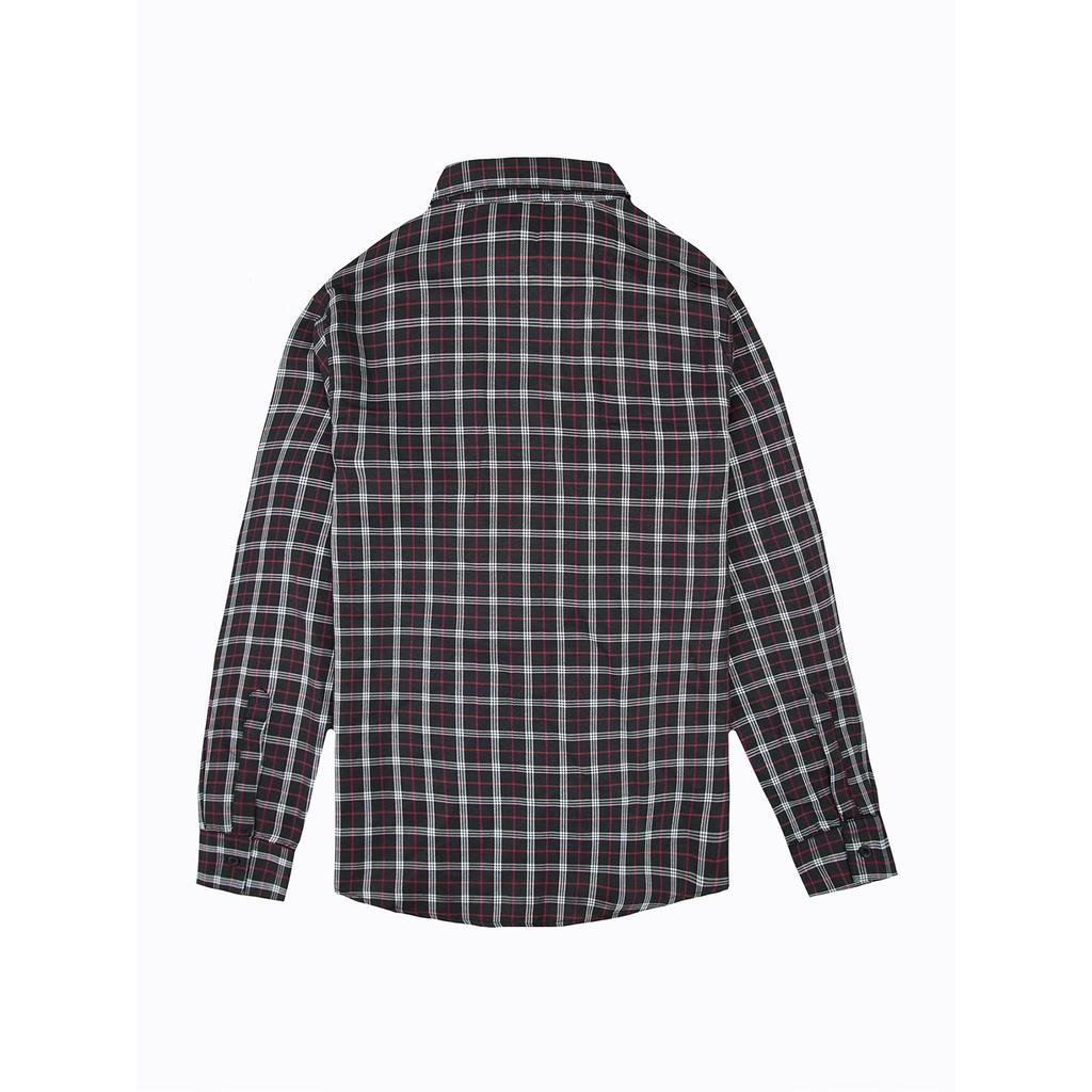 Men's Striped Plaid Casual Loose Button Lapel Long Sleeve Jacket