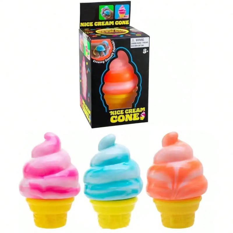 uu 100+Pcs Surprise Box Toys Novelty Stress Relief Assorted Squishy Figures Fun Mystery Fidget Stress Relief Surprise