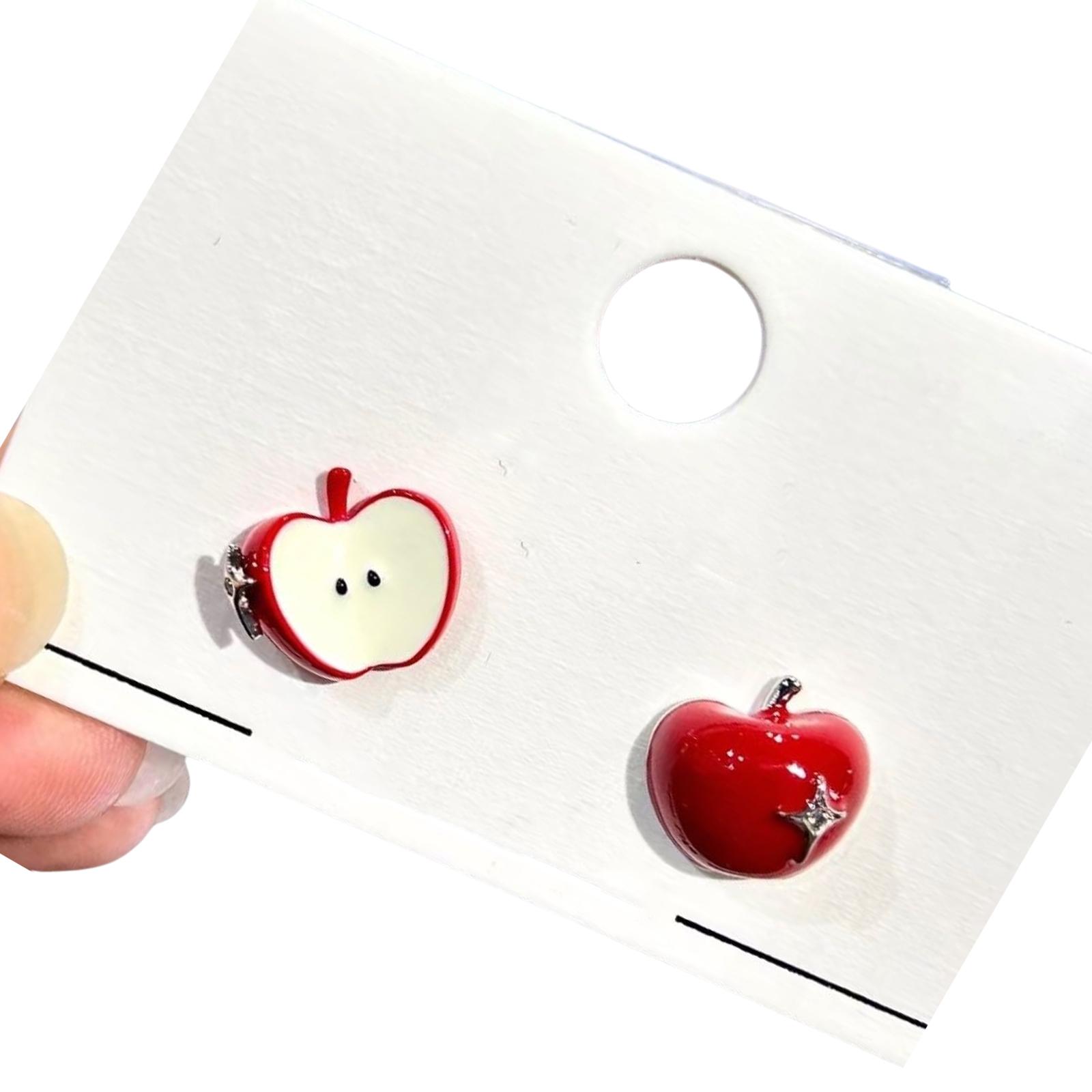 

Ретро Серьги-пусеты Красные Яблоки Сплав Подходят для Чувствительной Кожи Ювелирное Украшение Подарок для Женщин Девушек Изящные Аксессуары 44