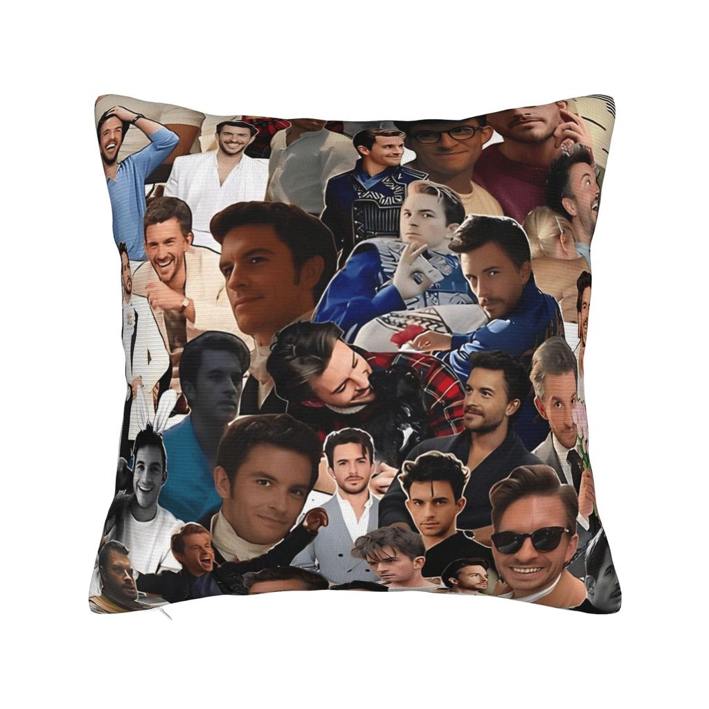Pillow Cover Jonathan Bailey Vintage Bootleg Graphic Cushion Cover Vintage Pillow Case For Living Room Chair Pillowcases