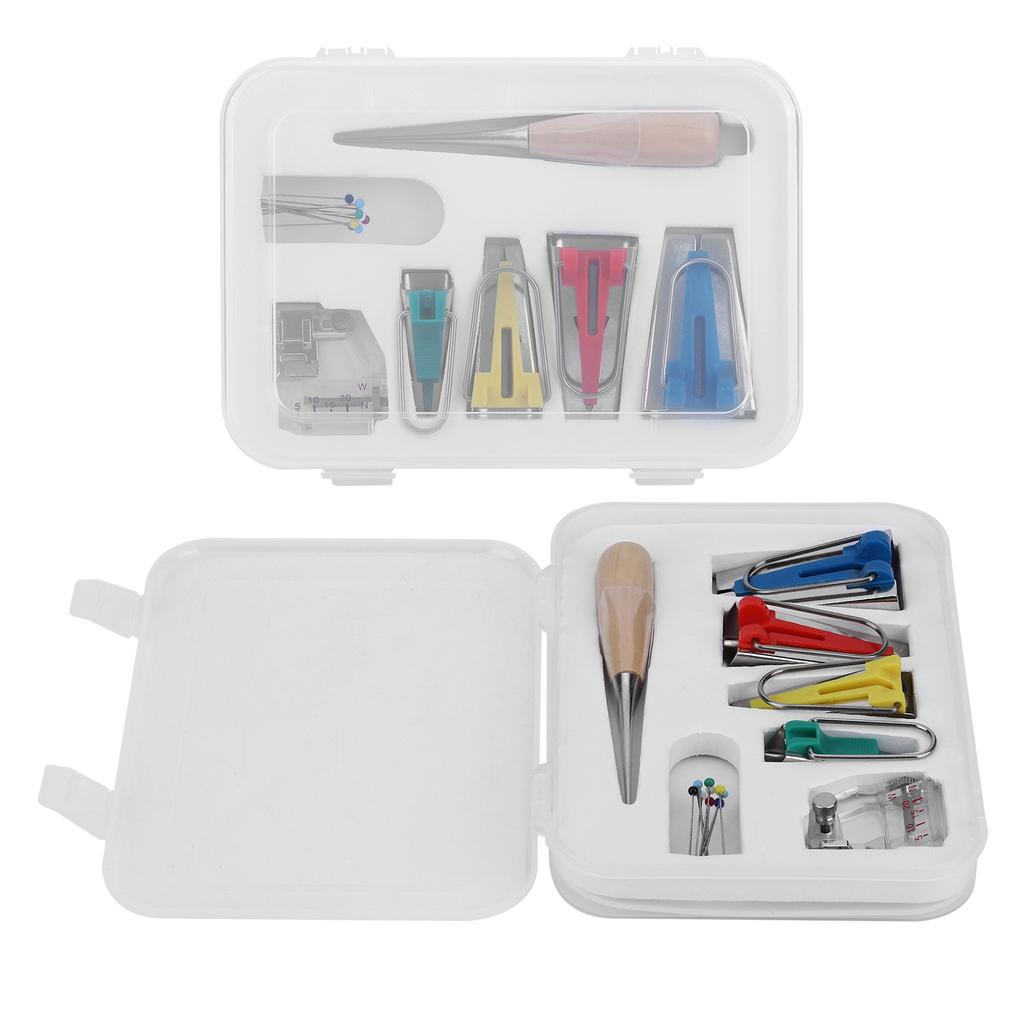 Multifunction Fabric Bias Tape Maker Set DIY Splicing Sewing Quilting Binding Tool Set