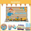 Exquisite Blippi Toy Party Supplies Plates Cups Straw Banner Balloons
