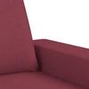 Vidaxl Sofa 2-Osobowa, Winna Czerwień, 140 Cm, Tapicerowana Tkaniną