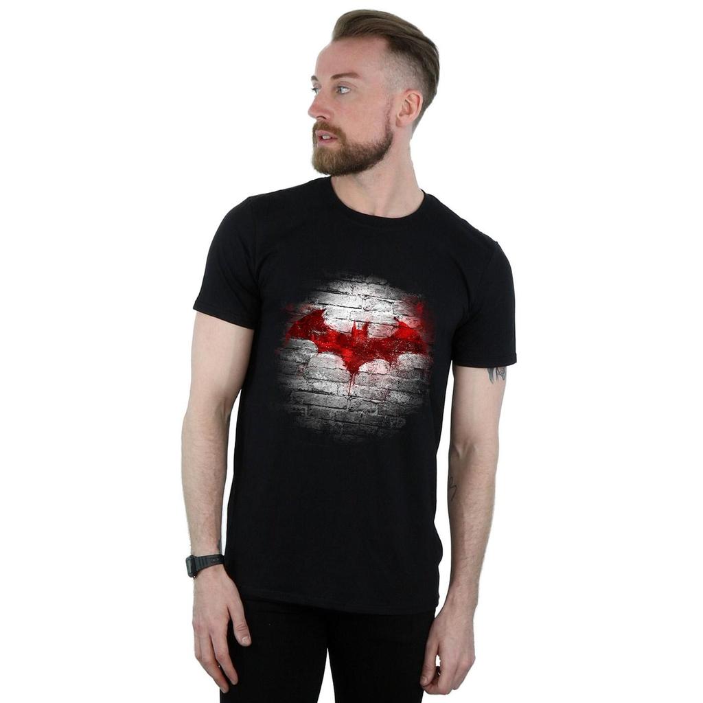 Batman Mens Wall Cotton Logo T-Shirt