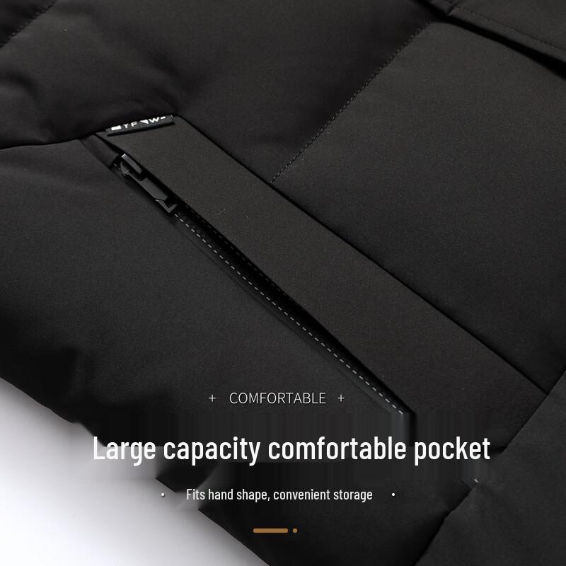 XueZhongFei Herren Abnehmbare Kapuze Gänsedaunenweste