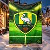 ADO Den Haag Pattern Blanket for Home Decoration, Bed, Sofa, Car Travel, Camping, Suitable for All Seasons, Birthday Christmas Gift