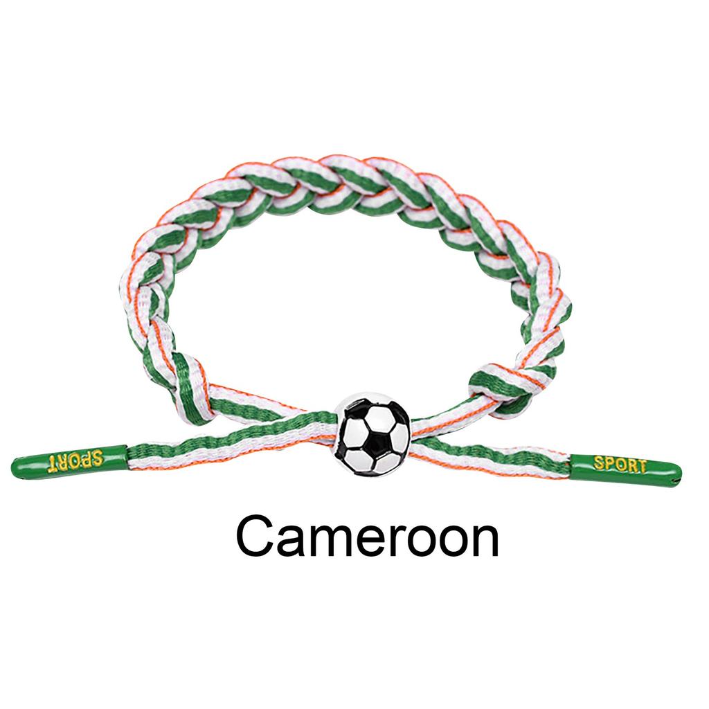 Football Team Fan Support Identification Woven Bracelet