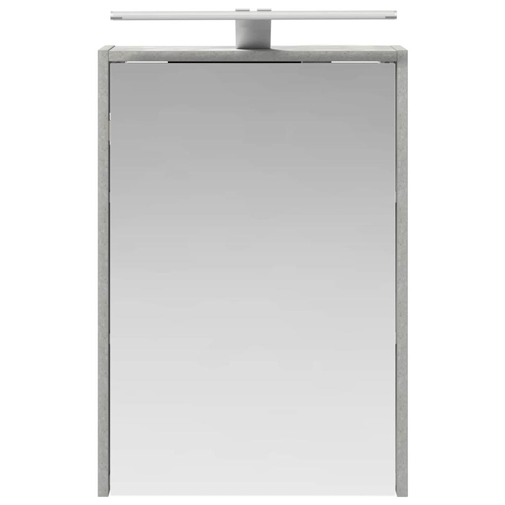 Bathroom Mirror Cabinet with Shelf Concrete Grey 43 x 16 x 62.5 cm